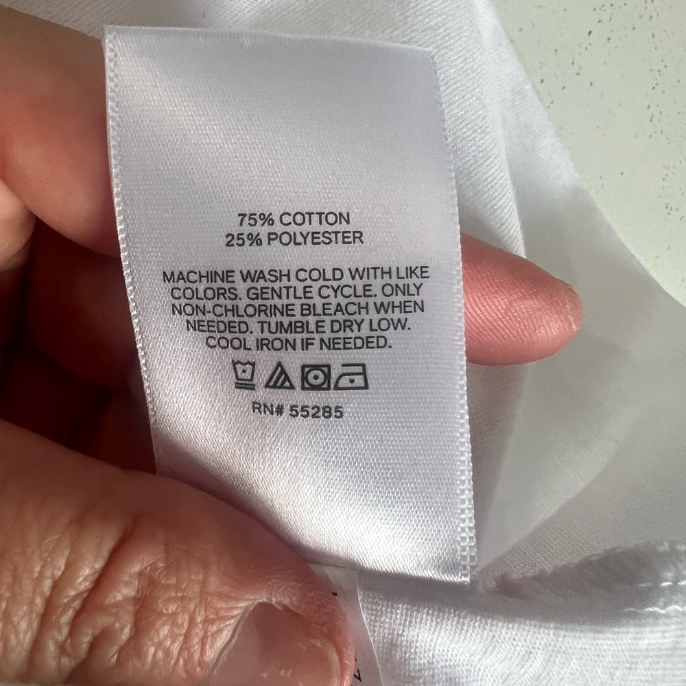 Express Puff Sleeved White Tee - Picture 4 of 4